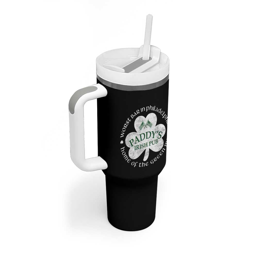 Funny Paddys Irish Pub Tumbler With Handle Worst Bar In Philadelphia St Patricks Day Beer Drinking