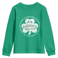 Funny Paddys Irish Pub Youth Sweatshirt Worst Bar In Philadelphia St Patricks Day Beer Drinking