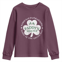 Funny Paddys Irish Pub Youth Sweatshirt Worst Bar In Philadelphia St Patricks Day Beer Drinking