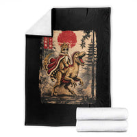 Princess Donut Riding Mongo Throw Blanket Japanese Vintage Graphic Ukiyoe Art