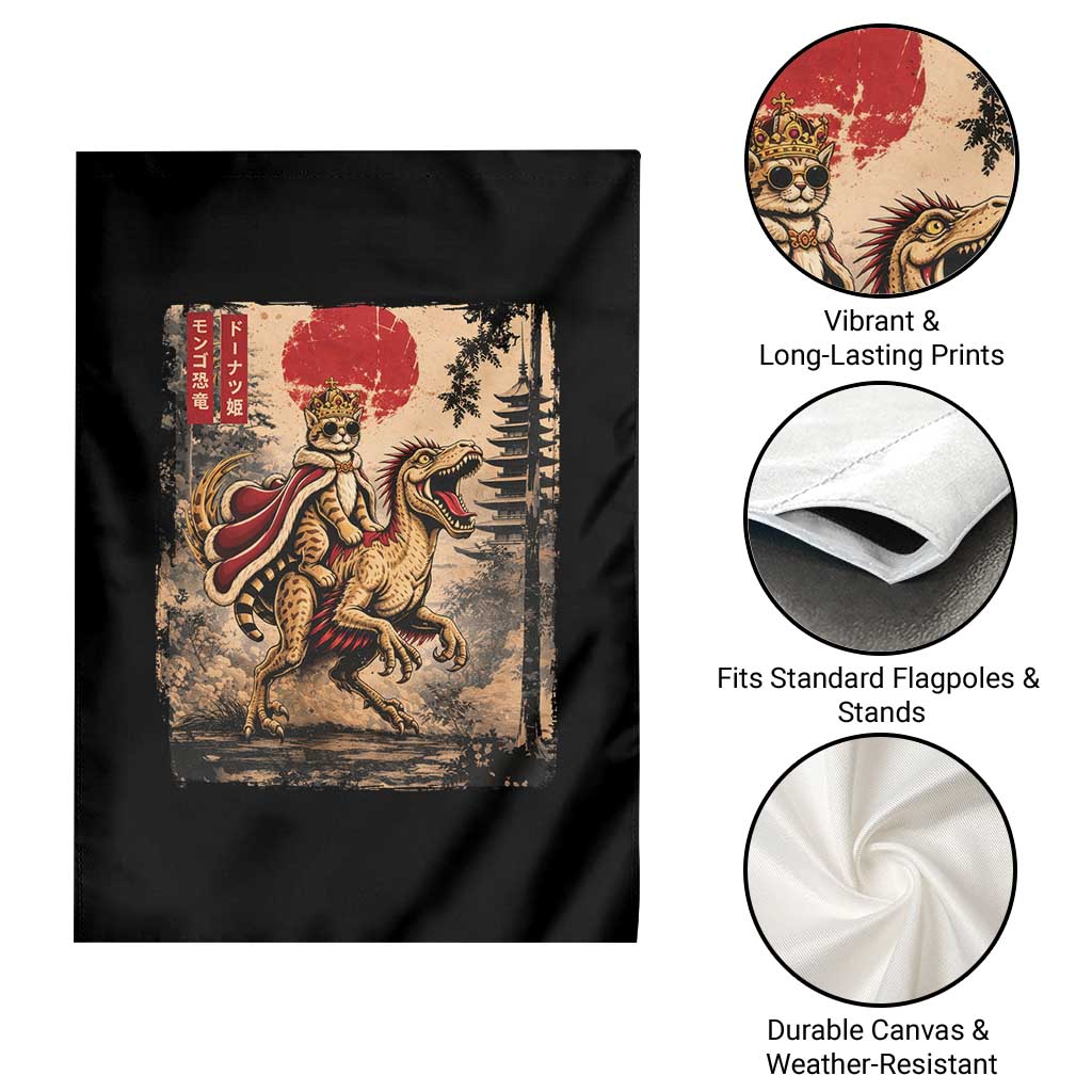 Princess Donut Riding Mongo Garden Flag Japanese Vintage Graphic Ukiyoe Art