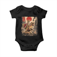 Princess Donut Riding Mongo Baby Onesie Japanese Vintage Graphic Ukiyoe Art