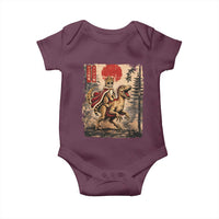 Princess Donut Riding Mongo Baby Onesie Japanese Vintage Graphic Ukiyoe Art