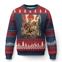 Princess Donut Riding Mongo Ugly Christmas Sweater Japanese Vintage Graphic Ukiyoe Art