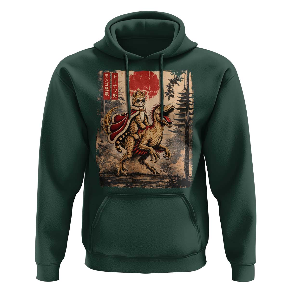 Princess Donut Riding Mongo Hoodie Japanese Vintage Graphic Ukiyoe Art