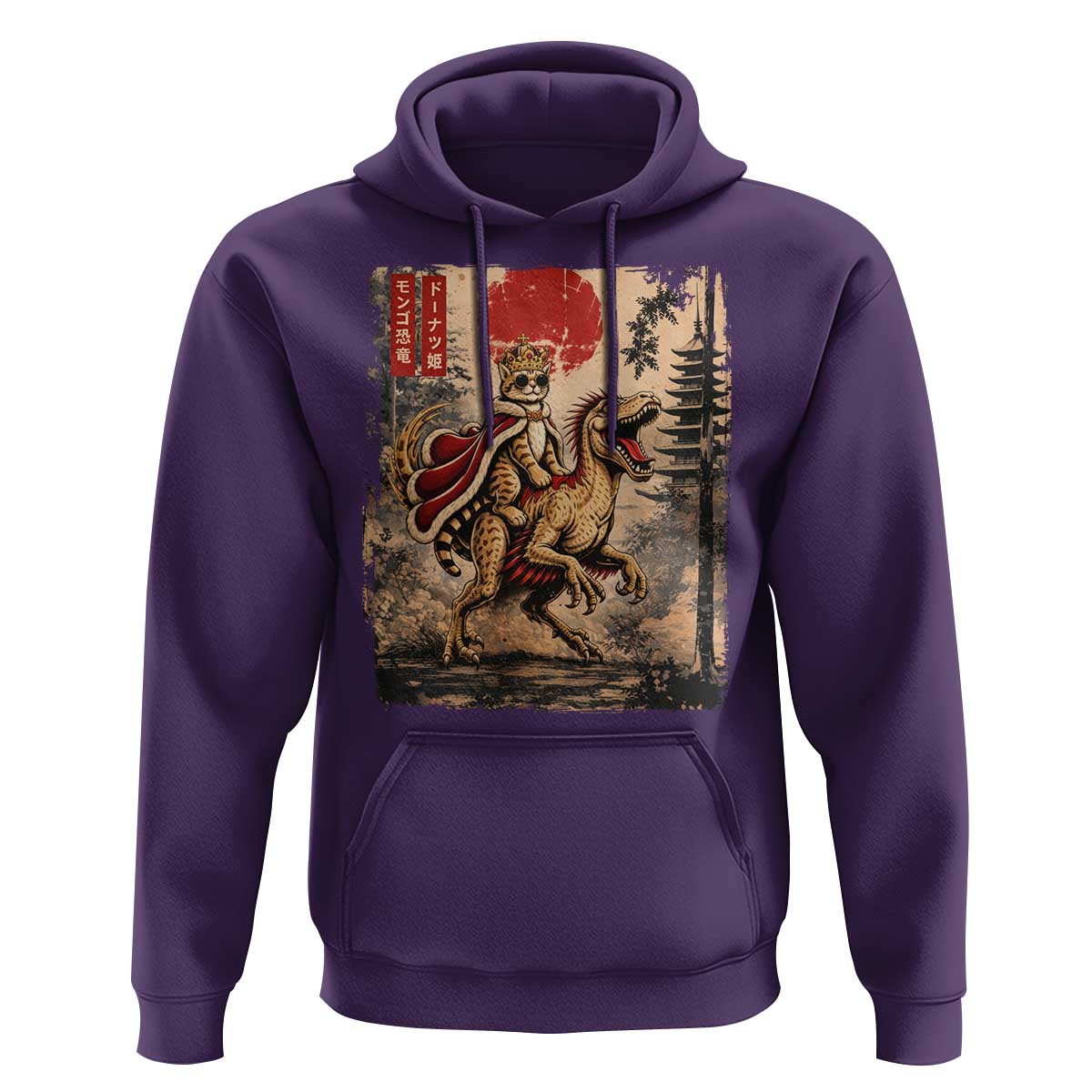 Princess Donut Riding Mongo Hoodie Japanese Vintage Graphic Ukiyoe Art