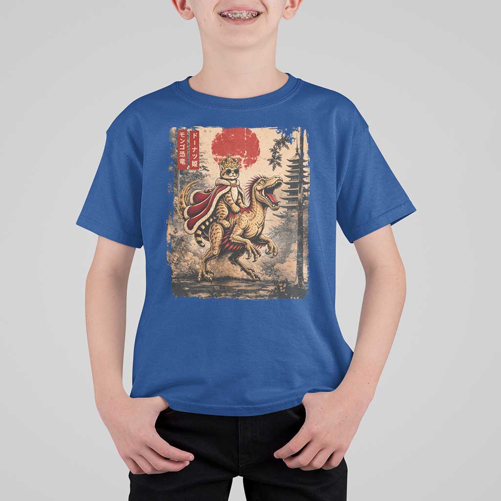 Princess Donut Riding Mongo T Shirt For Kid Japanese Vintage Graphic Ukiyoe Art