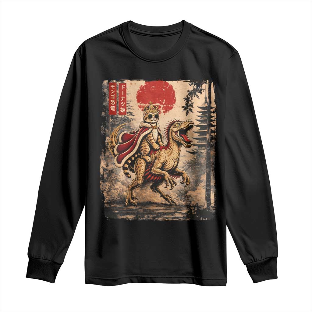 Princess Donut Riding Mongo Long Sleeve Shirt Japanese Vintage Graphic Ukiyoe Art