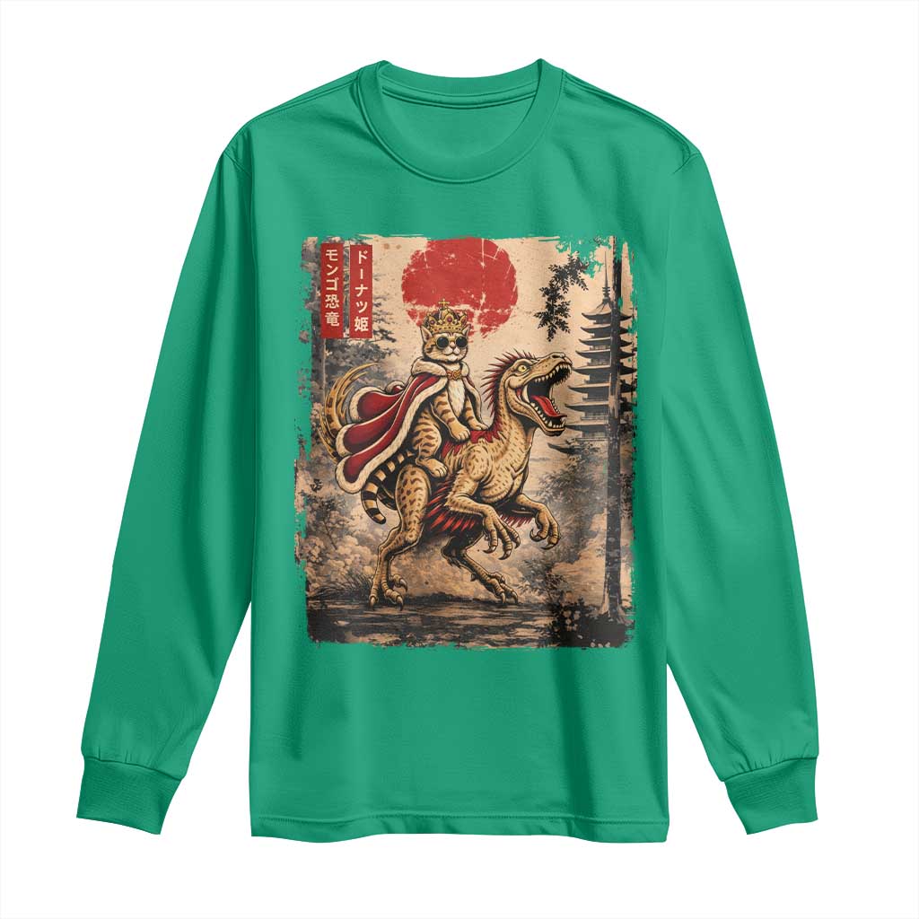 Princess Donut Riding Mongo Long Sleeve Shirt Japanese Vintage Graphic Ukiyoe Art
