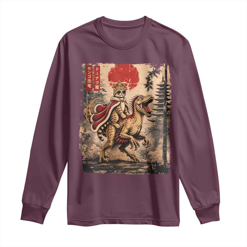 Princess Donut Riding Mongo Long Sleeve Shirt Japanese Vintage Graphic Ukiyoe Art