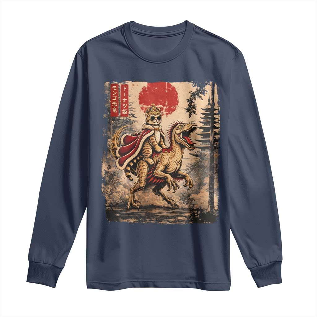 Princess Donut Riding Mongo Long Sleeve Shirt Japanese Vintage Graphic Ukiyoe Art