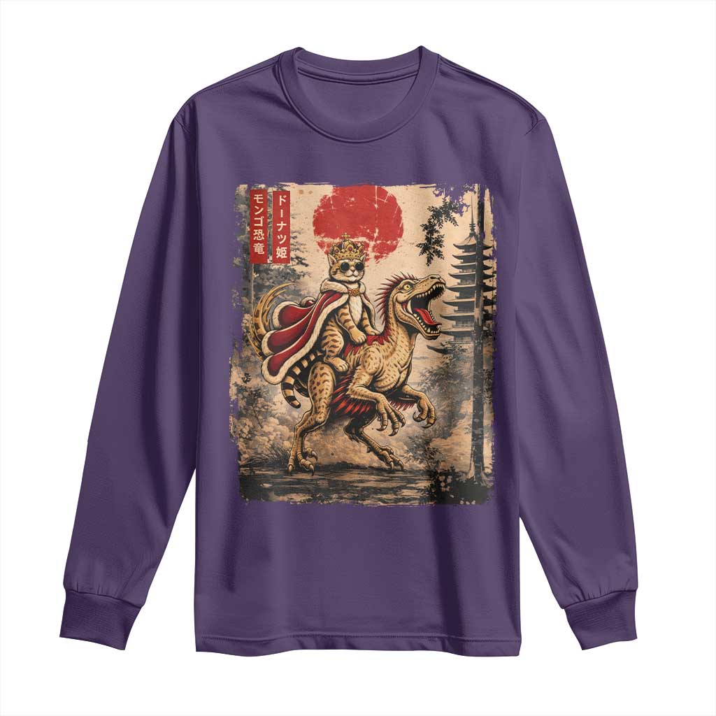 Princess Donut Riding Mongo Long Sleeve Shirt Japanese Vintage Graphic Ukiyoe Art