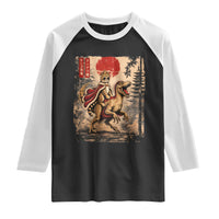 Princess Donut Riding Mongo Raglan Shirt Japanese Vintage Graphic Ukiyoe Art