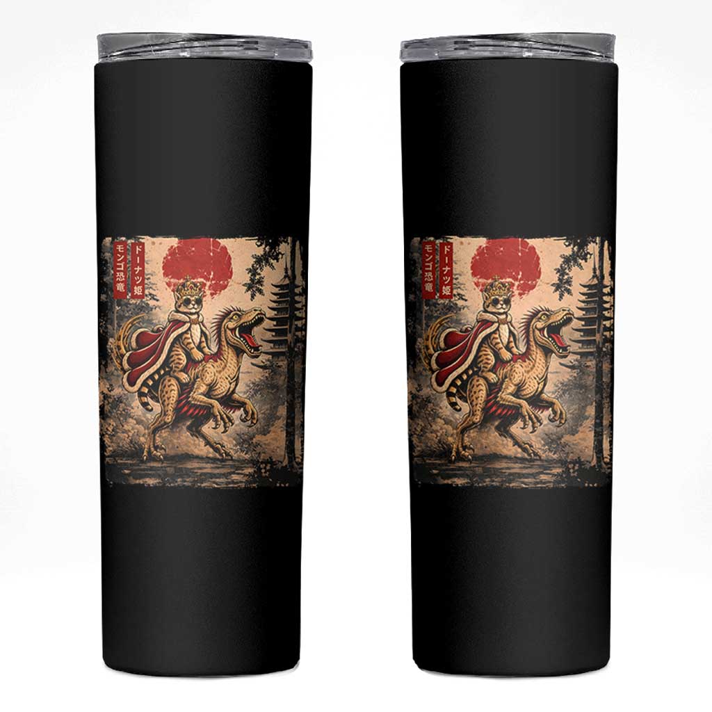 Princess Donut Riding Mongo Skinny Tumbler Japanese Vintage Graphic Ukiyoe Art