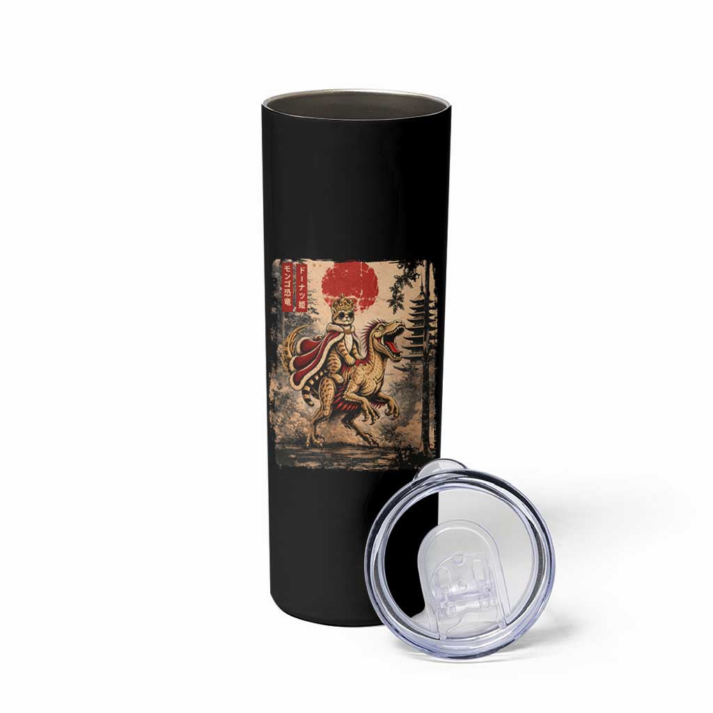 Princess Donut Riding Mongo Skinny Tumbler Japanese Vintage Graphic Ukiyoe Art