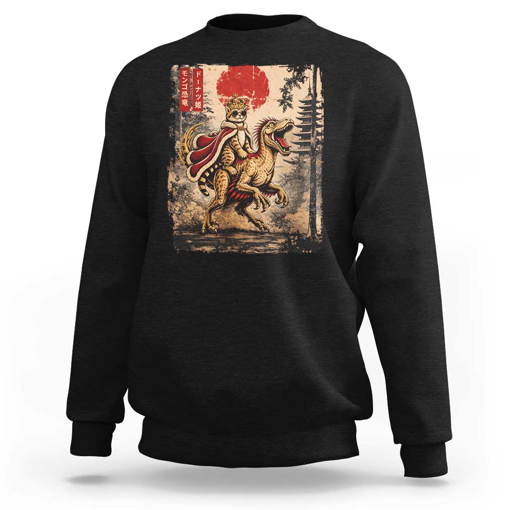 Princess Donut Riding Mongo Sweatshirt Japanese Vintage Graphic Ukiyoe Art