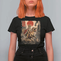 Princess Donut Riding Mongo T Shirt For Women Japanese Vintage Graphic Ukiyoe Art