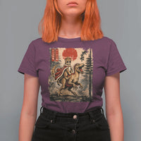 Princess Donut Riding Mongo T Shirt For Women Japanese Vintage Graphic Ukiyoe Art