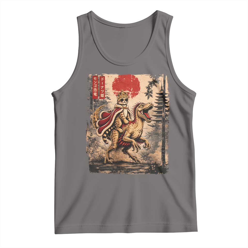 Princess Donut Riding Mongo Tank Top Japanese Vintage Graphic Ukiyoe Art