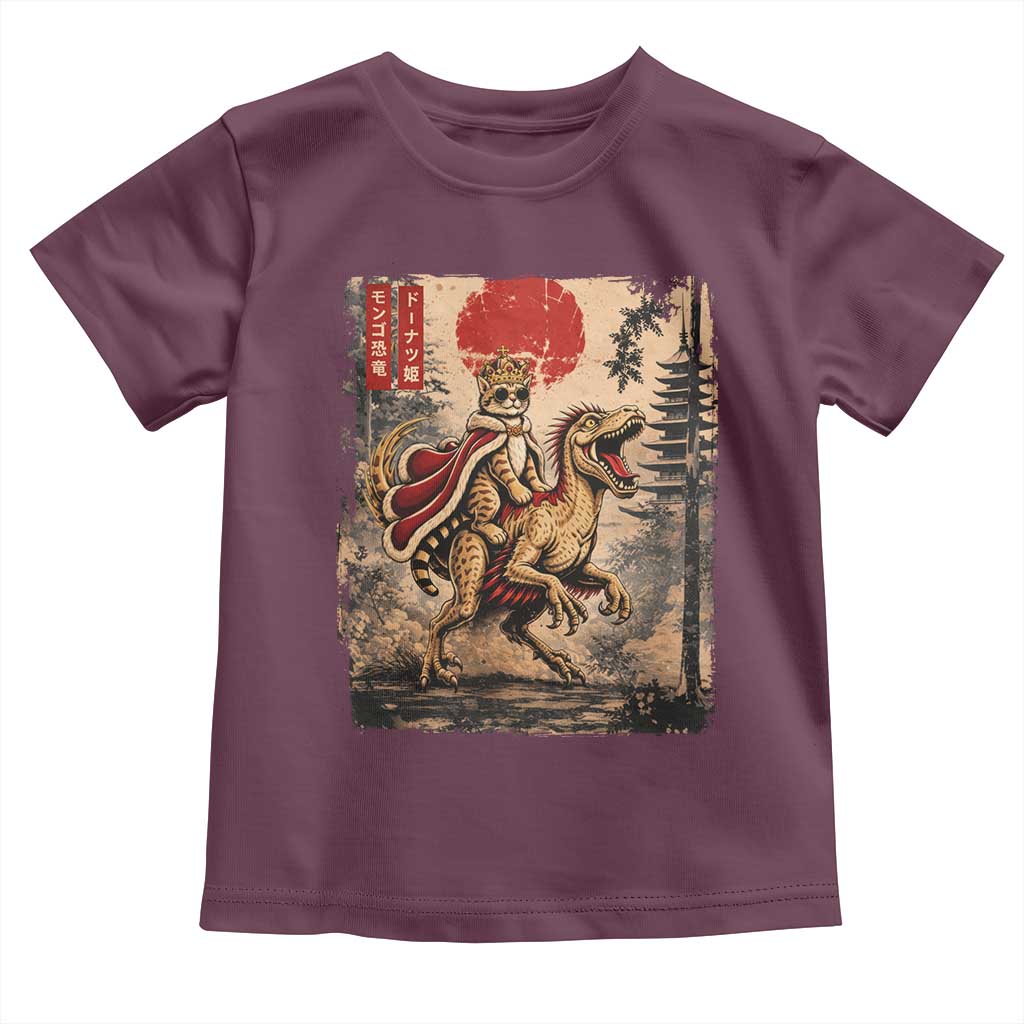 Princess Donut Riding Mongo Toddler T Shirt Japanese Vintage Graphic Ukiyoe Art