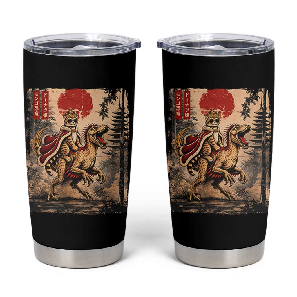 Princess Donut Riding Mongo Tumbler Cup Japanese Vintage Graphic Ukiyoe Art