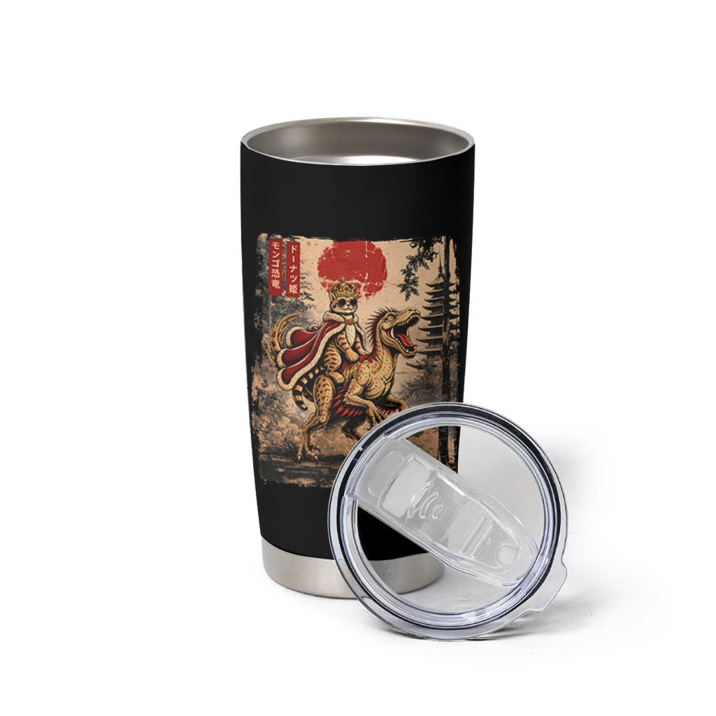 Princess Donut Riding Mongo Tumbler Cup Japanese Vintage Graphic Ukiyoe Art