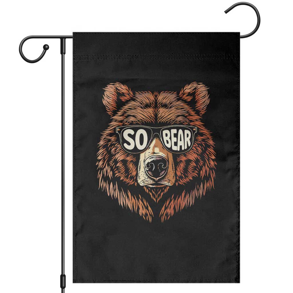 Sobriety Anniversary Sober Bear AA NA Recovery Garden Flag