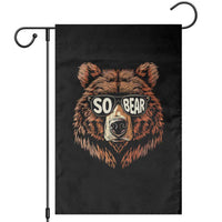 Sobriety Anniversary Sober Bear AA NA Recovery Garden Flag