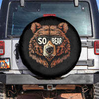 Sobriety Anniversary Sober Bear AA NA Recovery Spare Tire Cover