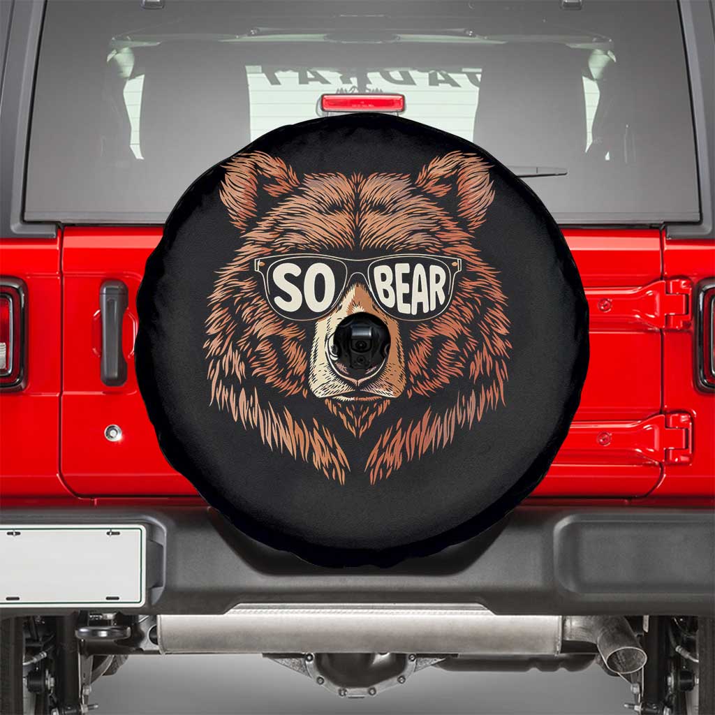 Sobriety Anniversary Sober Bear AA NA Recovery Spare Tire Cover