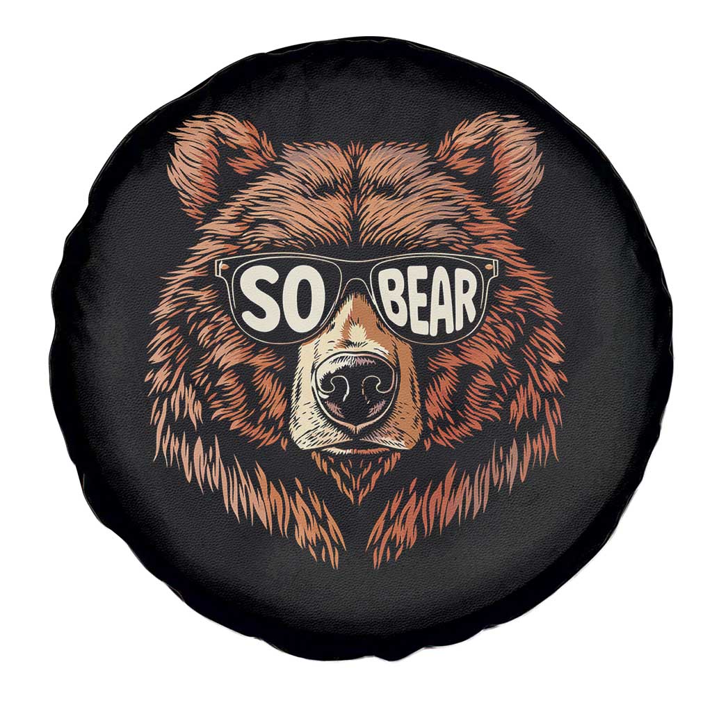 Sobriety Anniversary Sober Bear AA NA Recovery Spare Tire Cover