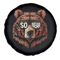 Sobriety Anniversary Sober Bear AA NA Recovery Spare Tire Cover