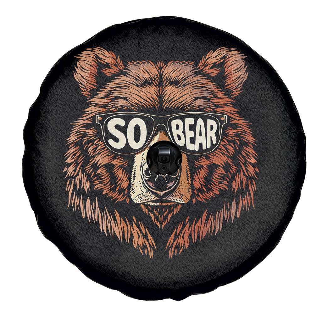 Sobriety Anniversary Sober Bear AA NA Recovery Spare Tire Cover