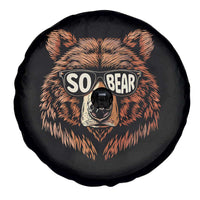Sobriety Anniversary Sober Bear AA NA Recovery Spare Tire Cover