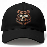 Sobriety Anniversary Sober Bear AA NA Recovery Baseball Cap