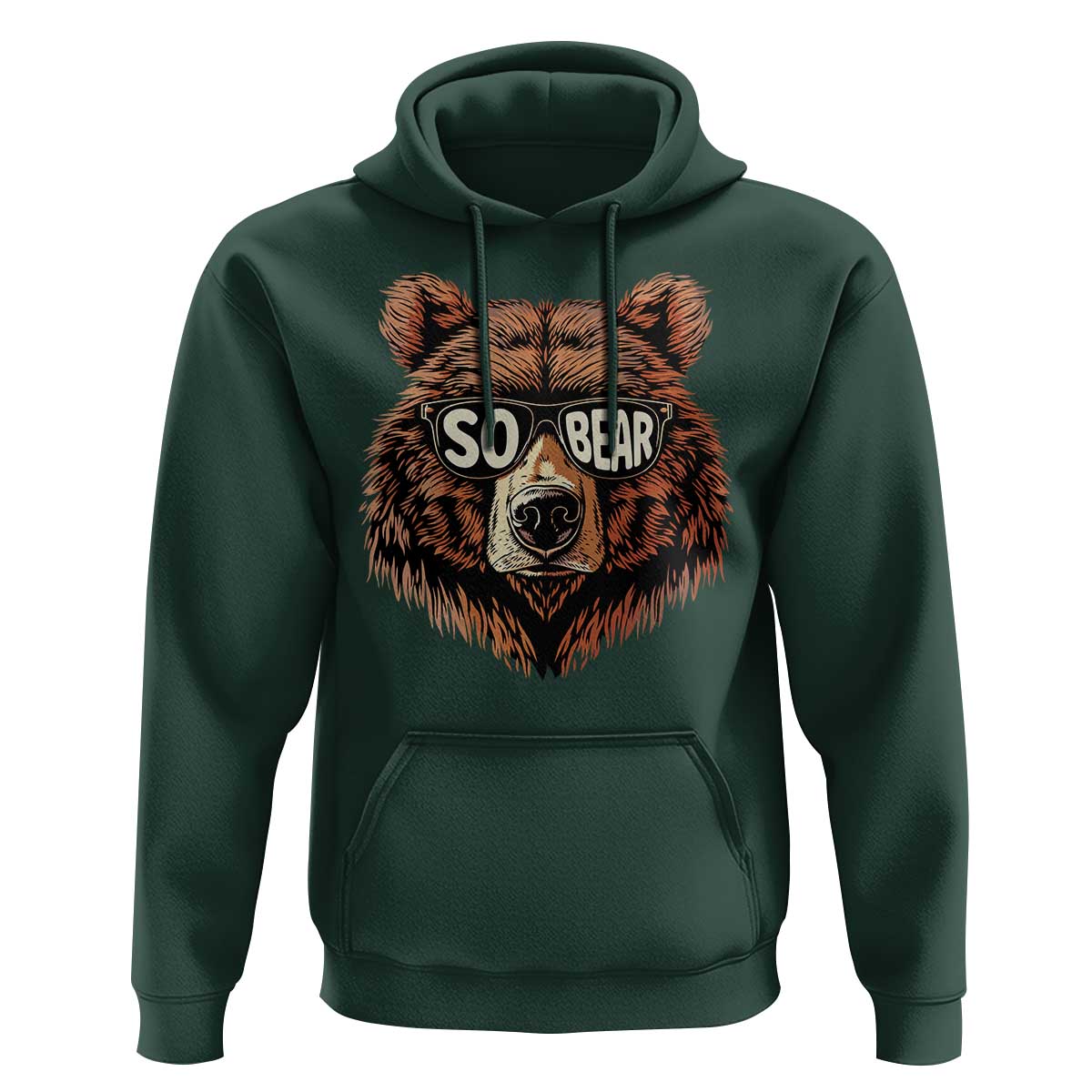 Sobriety Anniversary Sober Bear AA NA Recovery Hoodie