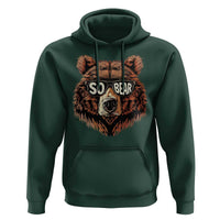 Sobriety Anniversary Sober Bear AA NA Recovery Hoodie