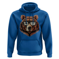 Sobriety Anniversary Sober Bear AA NA Recovery Hoodie