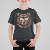 Sobriety Anniversary Sober Bear AA NA Recovery T Shirt For Kid