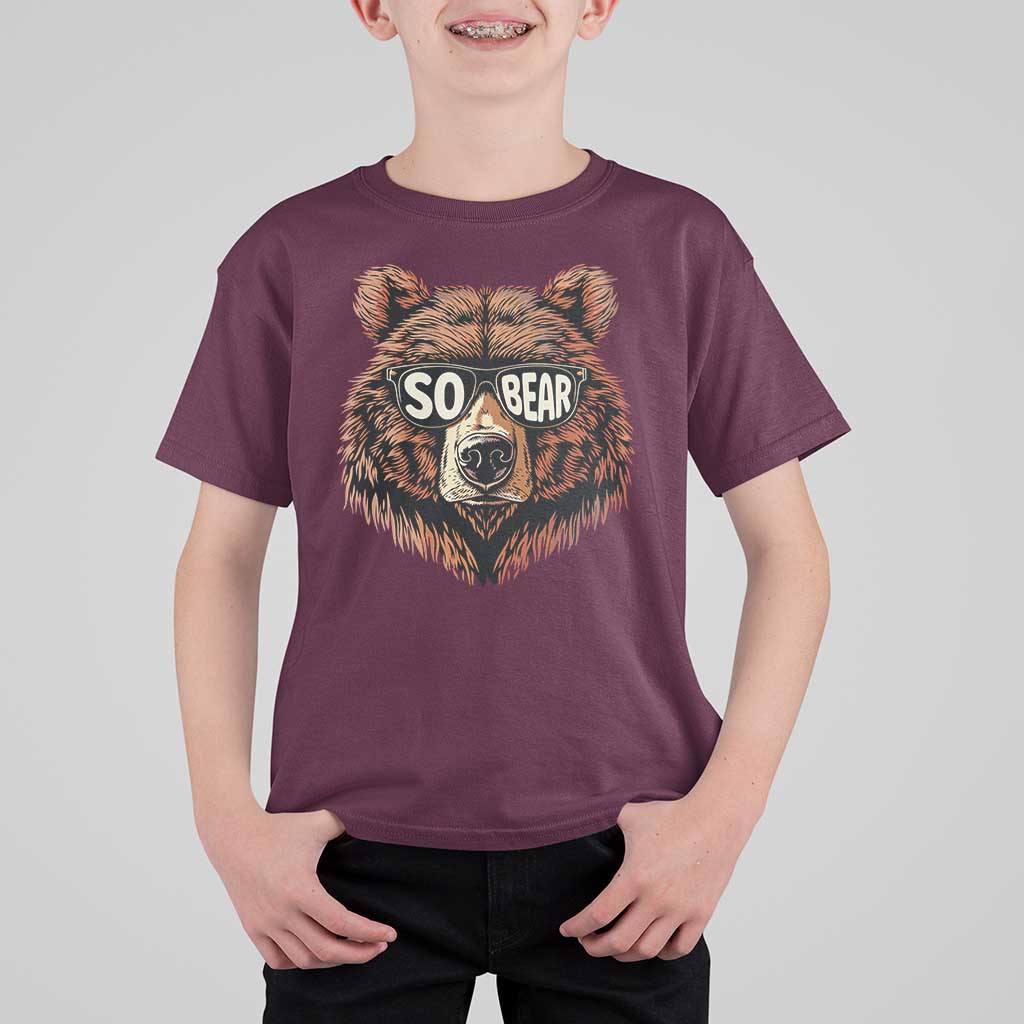 Sobriety Anniversary Sober Bear AA NA Recovery T Shirt For Kid