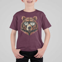 Sobriety Anniversary Sober Bear AA NA Recovery T Shirt For Kid