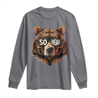 Sobriety Anniversary Sober Bear AA NA Recovery Long Sleeve Shirt