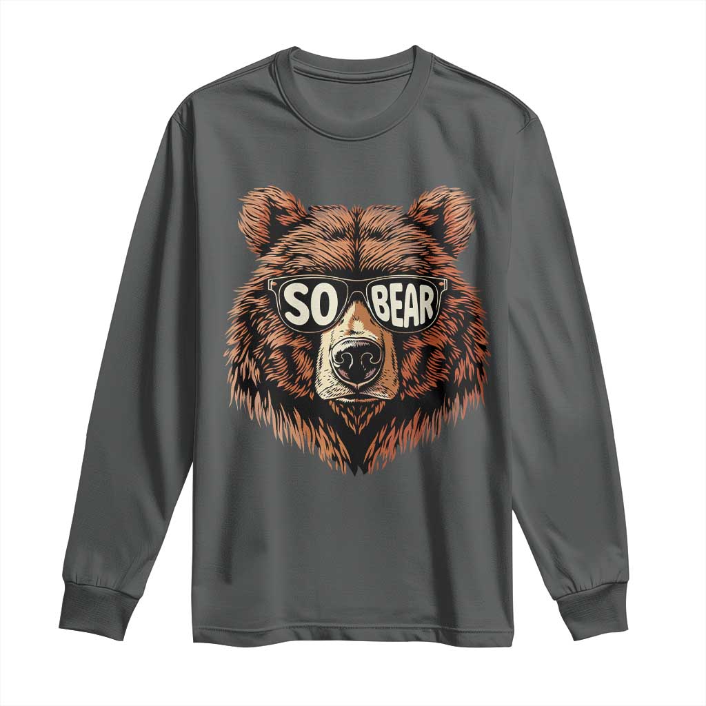 Sobriety Anniversary Sober Bear AA NA Recovery Long Sleeve Shirt