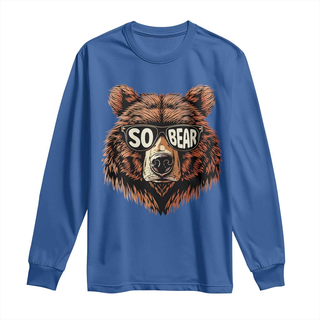 Sobriety Anniversary Sober Bear AA NA Recovery Long Sleeve Shirt