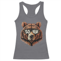 Sobriety Anniversary Sober Bear AA NA Recovery Racerback Tank Top