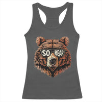 Sobriety Anniversary Sober Bear AA NA Recovery Racerback Tank Top