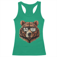 Sobriety Anniversary Sober Bear AA NA Recovery Racerback Tank Top