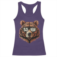 Sobriety Anniversary Sober Bear AA NA Recovery Racerback Tank Top