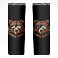 Sobriety Anniversary Sober Bear AA NA Recovery Skinny Tumbler