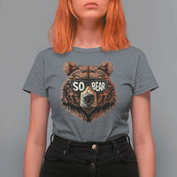 Sobriety Anniversary Sober Bear AA NA Recovery T Shirt For Women